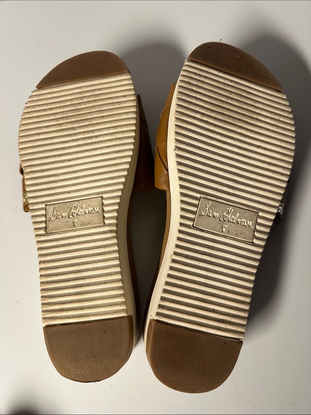 Sam Edelman "Adaley" Women's Tan Slide Sandals - Picture 4 of 4
